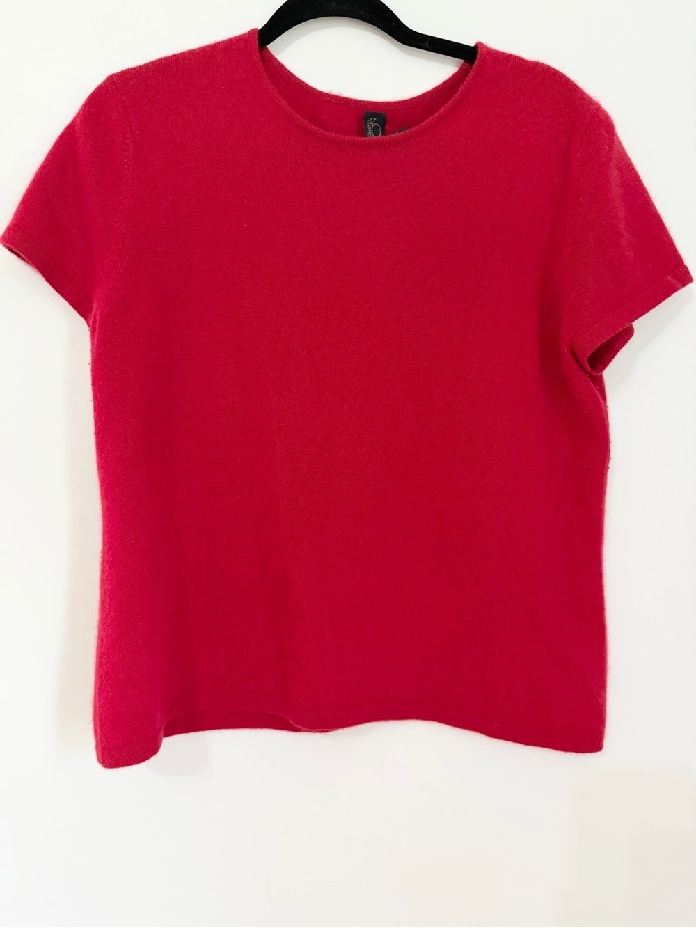 Country Shop cashmere pullover short sleeve sweater red size XL